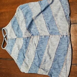 Faded Glory Y2K Denim Top XL